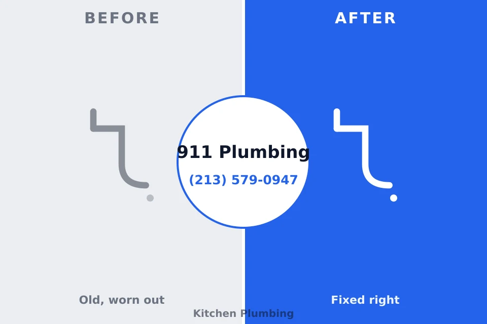 Before and after: plumbing repair Saybrook Manor, CT